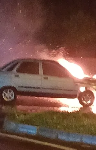 LPG’li otomobil alev topuna döndü