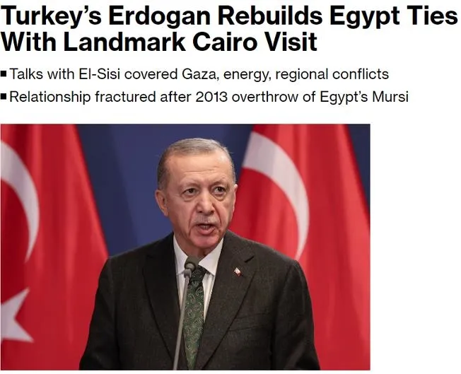 Son dakika: Başkan Erdoğan'ın Mısır çıkarması dünya basınında: İki ülke arasında kilometre taşı! Akdeniz'de iş birliği Yunan'ı korkuttu-4