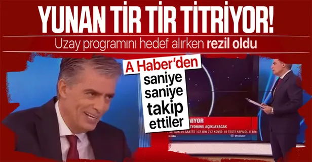 Yunan sunucu Türkiye'nin uzay programına dil uzatırken komik duruma düştü!