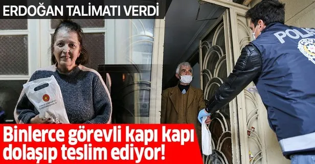 Başkan Erdoğan duyurmuştu! İstanbul’da  65 yaş ve üstündeki 1 milyon 150 bin kişiye maske ve kolonya dağıtımına başlandı