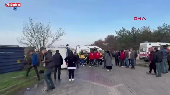Tekirdağ'da 5 araçlı zincirleme kaza: 5 yaralı