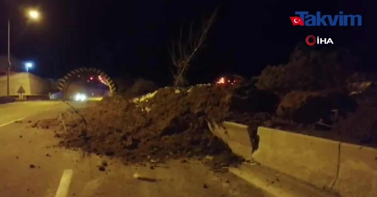 Bolu Dağı Tüneli'nde heyelan
