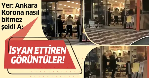 Son dakika: İsyan ettiren görüntüler! Ankara'da koronavirüs tedbirlerini hiçe saydılar!-1