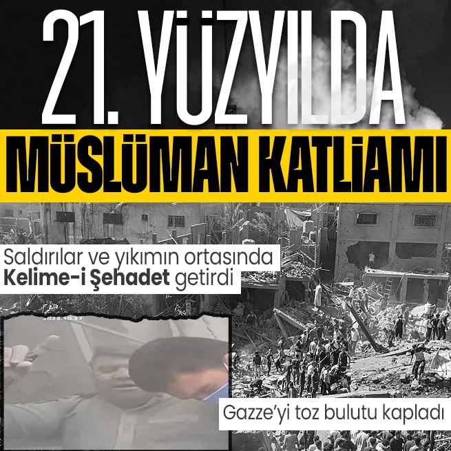 Katil İsrail ordusu Gazzeyi harabeye çevirdi! Katliamın 21inci gününde Gazzeye ölüm ve soykırım ablukası