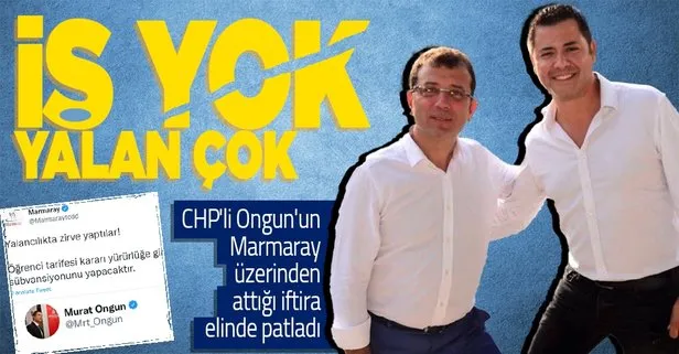 Ongun’un Marmaray yalanı elinde patladı