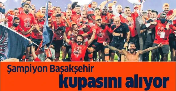 Başakşehir şampiyonluk kupasını alıyor