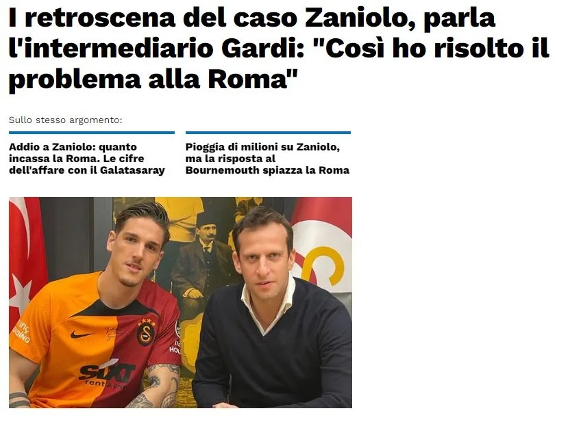 Galatasaray haberleri | Zaniolo'nun menajerinden flaş Fenerbahçe açıklaması! - 5