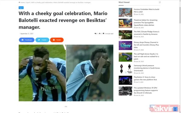 Beşiktaş-Adana Demirspor maçındaki bomba hareket dış basında: Balotelli'den 8 yıl sonra intikam! - 4