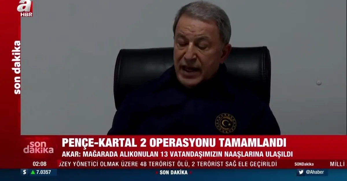 Milli Savunma Bakanı Hulusi Akar'dan Pençe-Kartal 2 operasyonu açıklaması