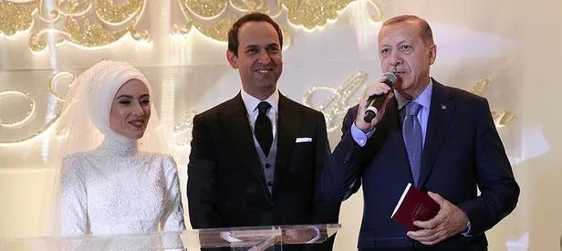 Başkan Erdoğan nikah şahidi oldu