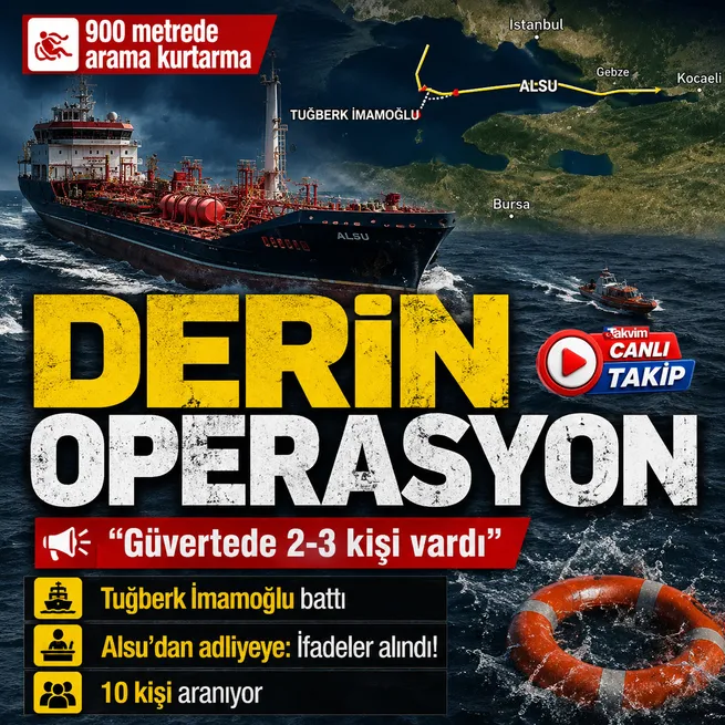 Silivri açıklarında iki ticari gemi çarpıştı! Tuğberk İmamoğlu 11 dakikada battı... Alsu gemisinden 6 kişi adliyede