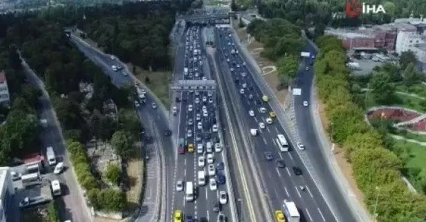 Son dakika: İstanbulluların çilesi başladı: Haliç Köprüsü’nde yoğun trafik