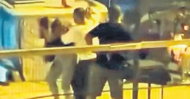 Avcılar sahilinde kadına şiddet: Çevredekiler tepki gösterdi