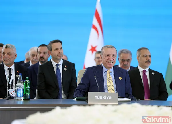 Azerbaycan'da "Türk" zirvesi! Aliyev Başkan Erdoğan'ı böyle karşıladı - 1