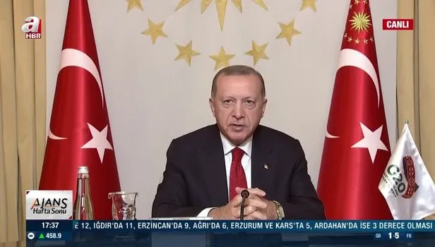 Son dakika: Başkan Erdoğan'dan G-20 Zirvesi'nde: Türkiye'nin üreteceği aşıyı inşallah tüm insanlığın hizmetine sunacağız