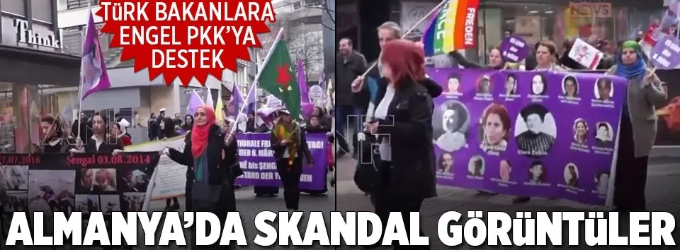 Almanya'da PKK'dan hayır yürüyüşü