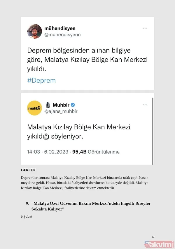 Felaket tellalları! Sosyal medyada paylaşılan yalanlar ve gerçekler - 26