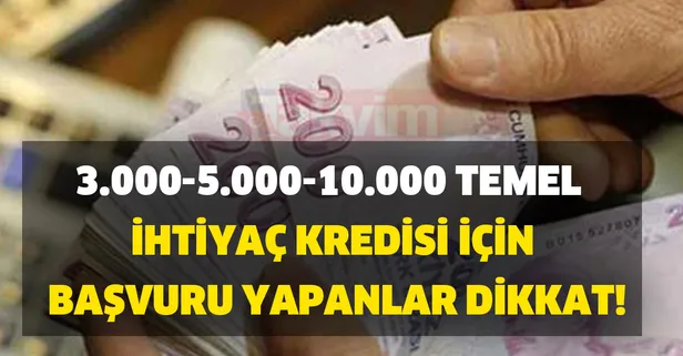 6 ay geri ödemesiz 3000-5000-10000 temel ihtiyaç kredisi için başvuru yapanlar dikkat! Ziraat Bankası, Halk bankası ve Vakıfbank...