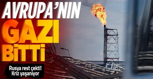 Rusya rest çekti! Avrupa’nın gazı bitti! Enerji krizi yaşanıyor