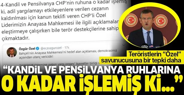 CHP’li Özgür Özel’e bir tepki daha! Kandil ve Pensilvanya ruhlarına o kadar işlemiş ki...