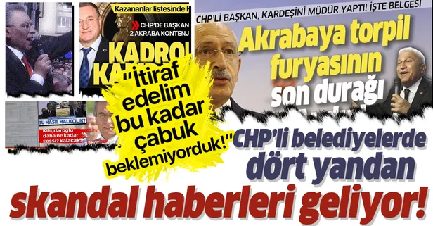 CHP'li belediyelerde üst üste skandallar! "Şimdiden böyle olacaksa gerisini siz düşünün"
