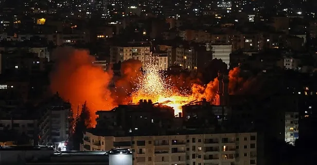İsrail'den Beyrut’un Dahiye bölgesine 7 hava saldırısı!