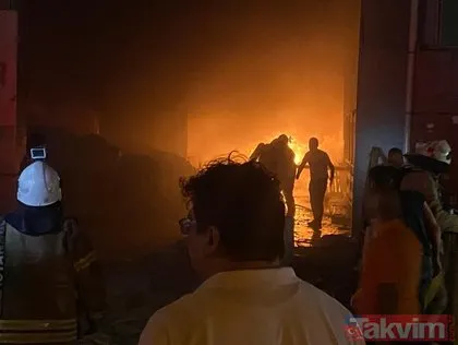 SON DAKİKA: Avcılar’da geri dönüşüm tesisinde yangın