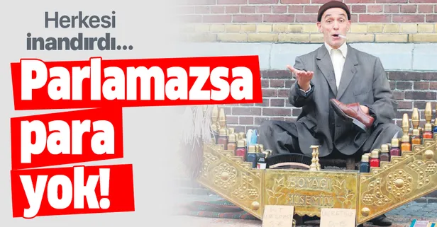 Hollandalı sanatçı Frans Custers “Boyacı Hüseyin” kılığında gösteri yaptı