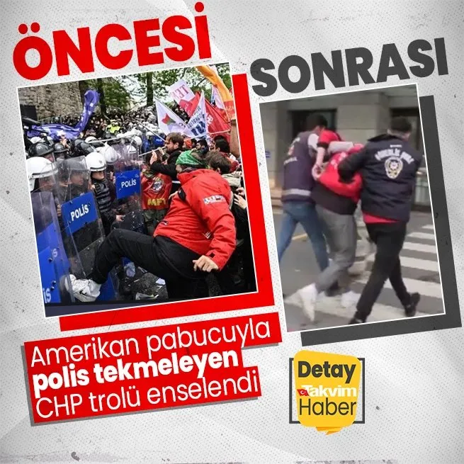 Saraçhanede polise saldıran CHPli trol Basel Bekir Aslan gözaltına alındı!
