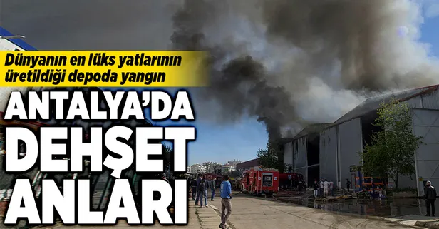 Antalya'da korkutan yangın