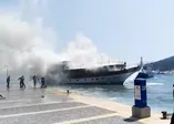 Çeşme'de gezi teknesinde yangın