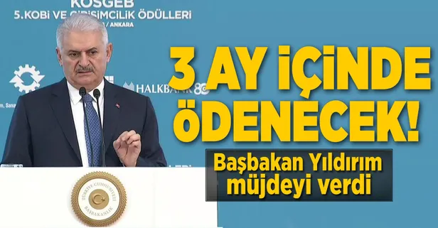 Yıldırım: KDV'ler 3 ay içerisinde ödenecek