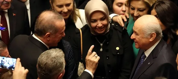 Erdoğan ile Bahçeli arasında samimi diyalog