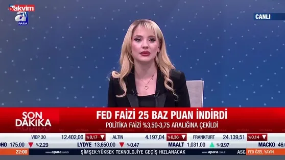 FED faizi 25 baz puan indirdi