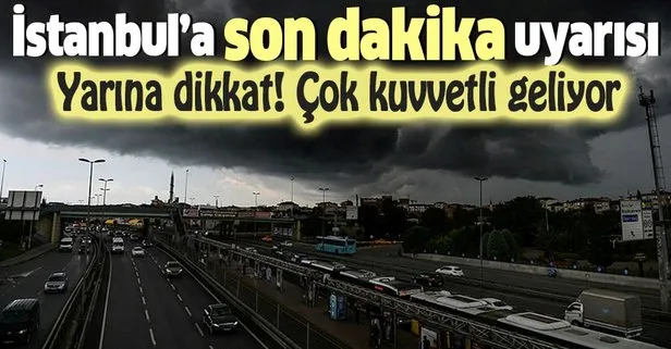 İstanbul hava durumu | AKOM’dan son dakika kuvvetli yağış uyarısı! 13 Eylül 2020