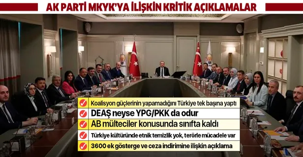 AK Parti MKYK toplantısına ilişkin Ömer Çelik'ten önemli açıklamalar