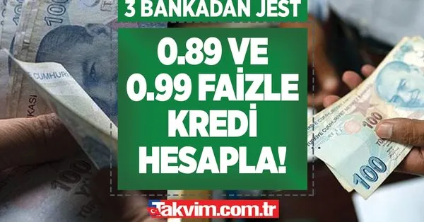 Ziraat Bankası, Halkbank, Vakıf Bankası ezber bozdu! 0.89 ve 0.99