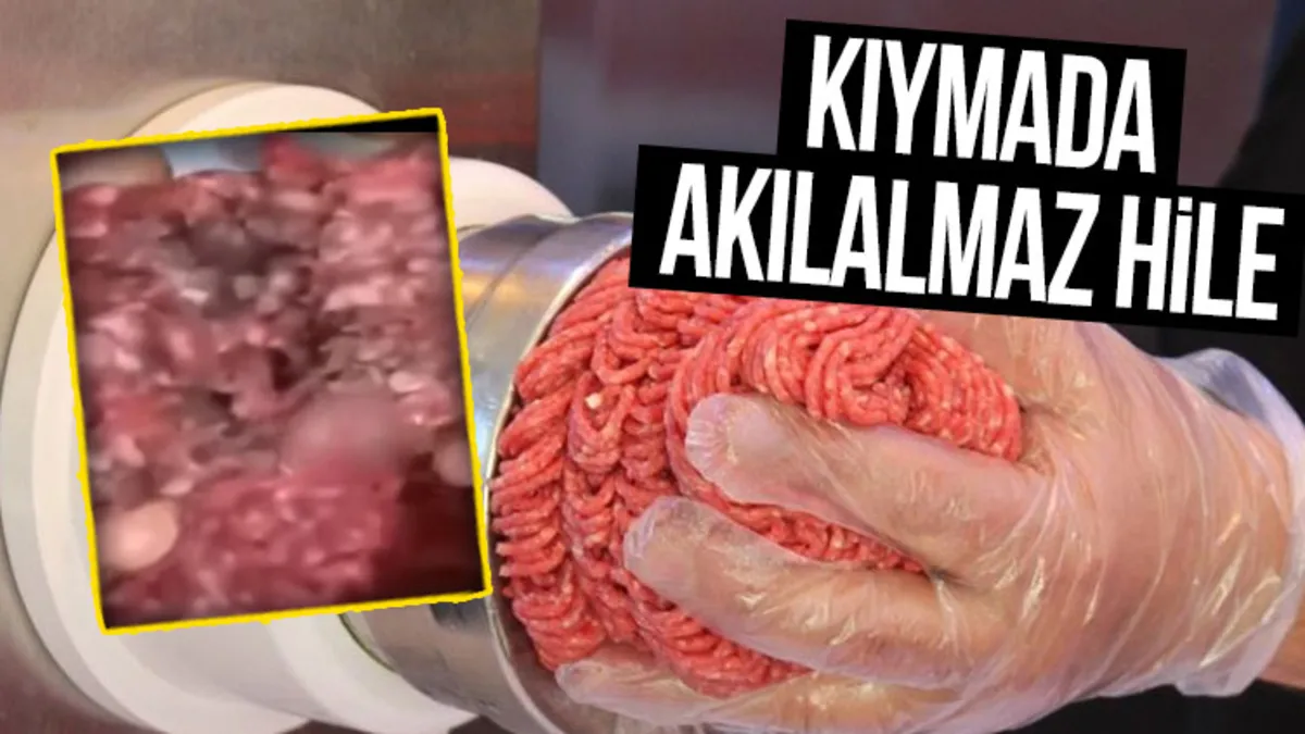 Kıymada böyle hile görmediniz! İçi başka dışı bambaşka