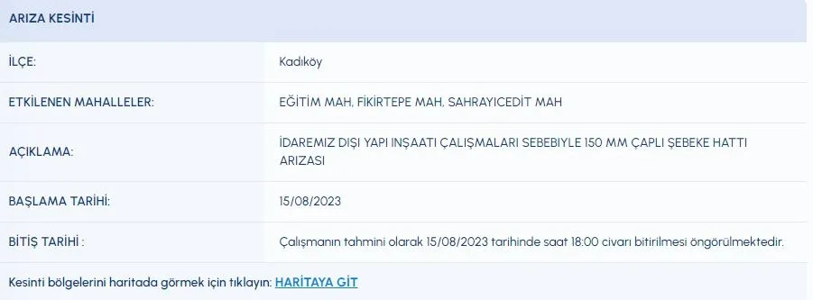 İSKİ duyurdu: 8 ilçede su kesintisi yaşanacak! - 9