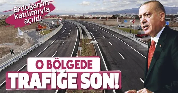 Trafik yoğunluğunu önemli ölçüde azaltacak! Akhisar çevre yolu Başkan Erdoğan’ın katılımıyla açıldı