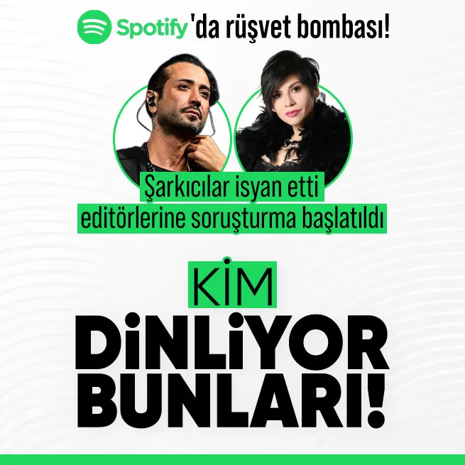 Kim dinliyor bunları: Spotifyda rüşvet bombası! Şarkıcılar isyan etti editörlerine soruşturma başlatıldı