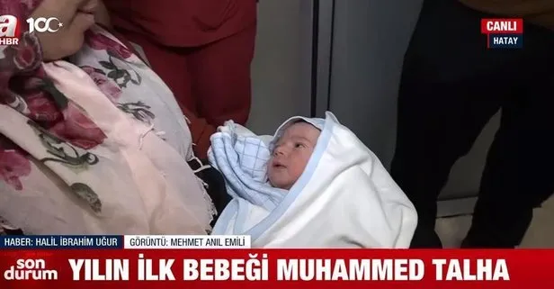 Yılın ilk bebeği Muhammed Talha, Hatay Defne Hastanesi’nde dünyaya geldi! İşte yeni yıla ’merhaba’ diyen miniklerimiz