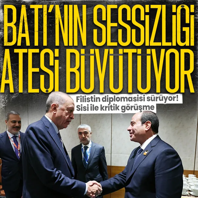 Başkan Erdoğan, Mısır Cumhurbaşkanı Sisi ile görüştü! Bölgedeki son durumlar ele alındı