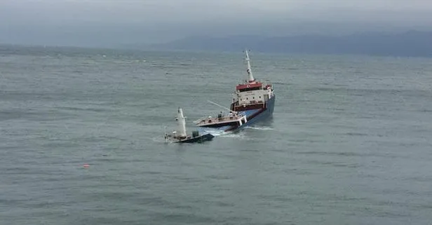 Marmara'da kuru yük gemisi battı
