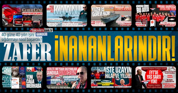 Son dakika: Başkan Erdoğan: 40 güne, 40 yılın işini sığdırmayı nasıl başardık? Zafer inananlarındır