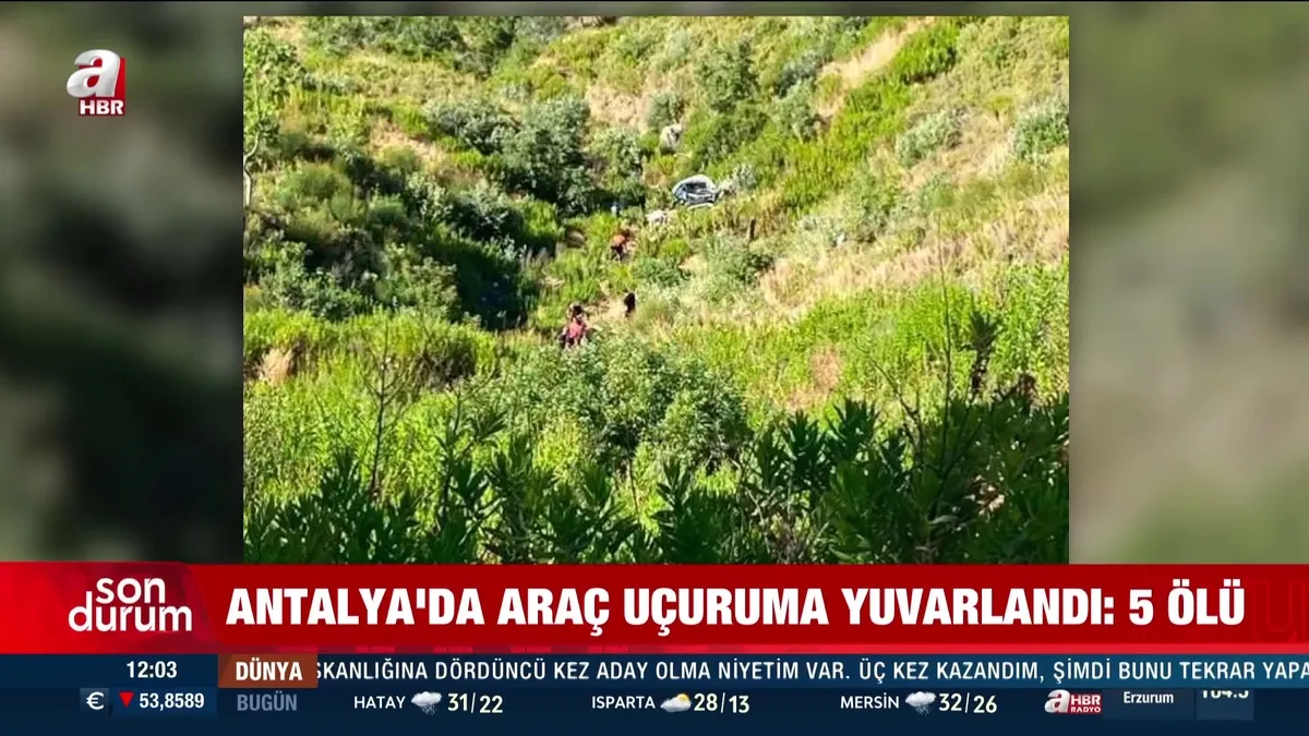 Antalya'da kaza: 5 ölü 2 yaralı