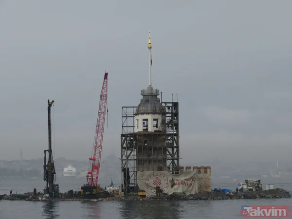 Lego değil gerçek! Kız Kulesi'nde kubbe ortaya çıktı - 1