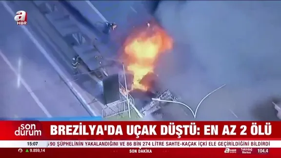 Brezilya'da uçak düştü: 2 ölü