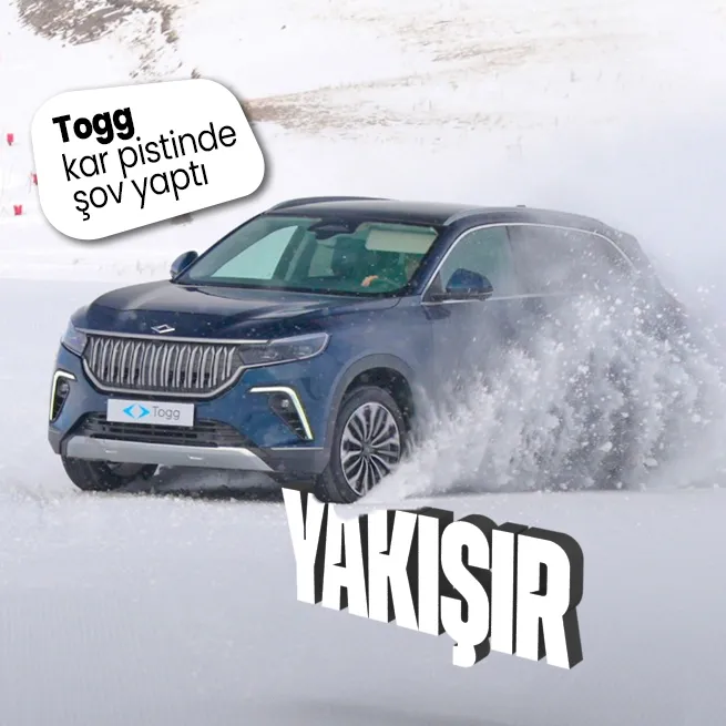 Togga tam not! Kar pistinde şov yaptı