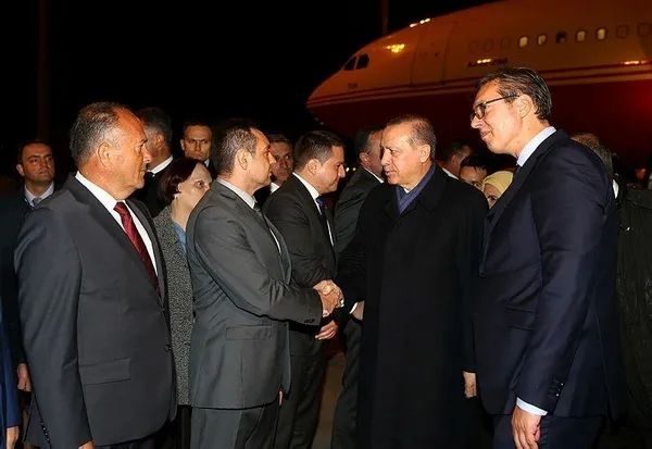 Cumhurbaşkanı Erdoğan Sırbistan'da-2